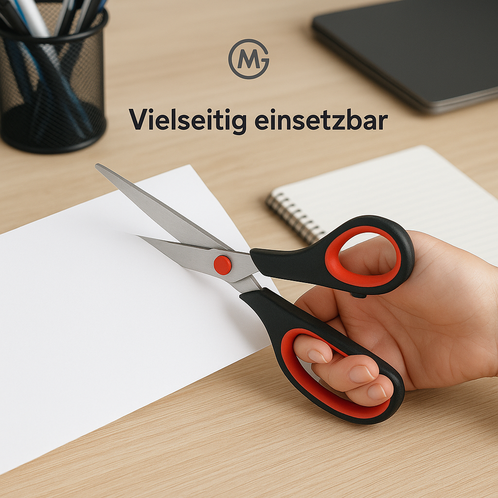 3er-Set Edelstahlscheren Büro Haushalt Schule präzise DE.