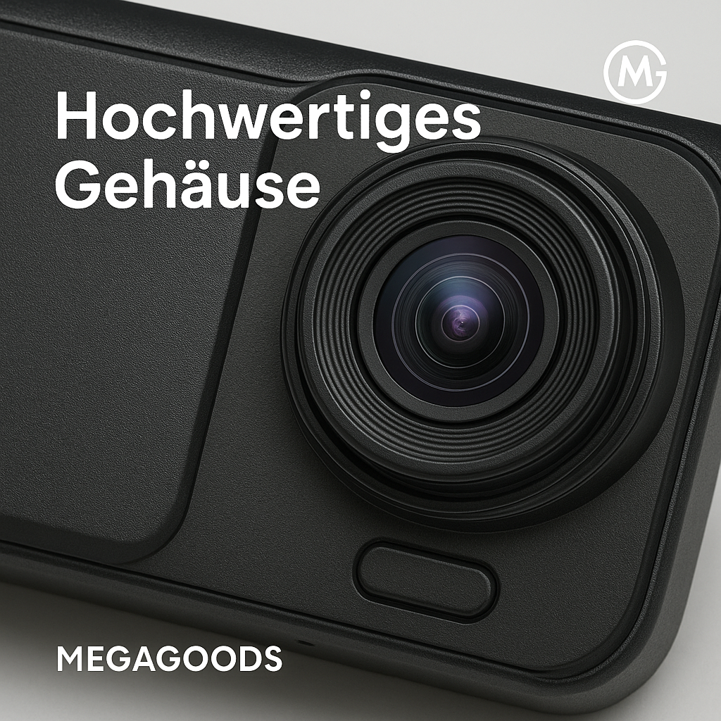 Dashcam 1080P mit IR-Nachtsicht 3 Kameras Loop Aufnahme 2" IPS DE.