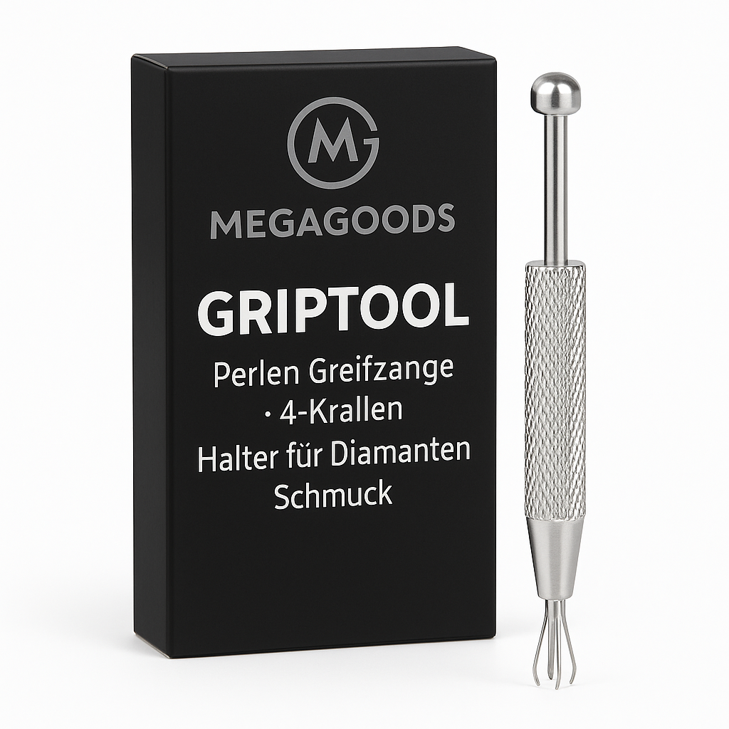 Perlen Greifzange 4-Krallen Halter für Diamanten Schmuck DE.