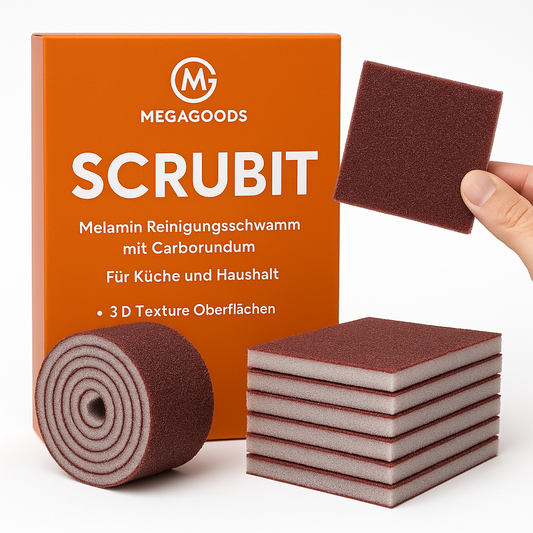 Melamin Reinigungsschwamm mit Carborundum für Küche und Haushalt DE.