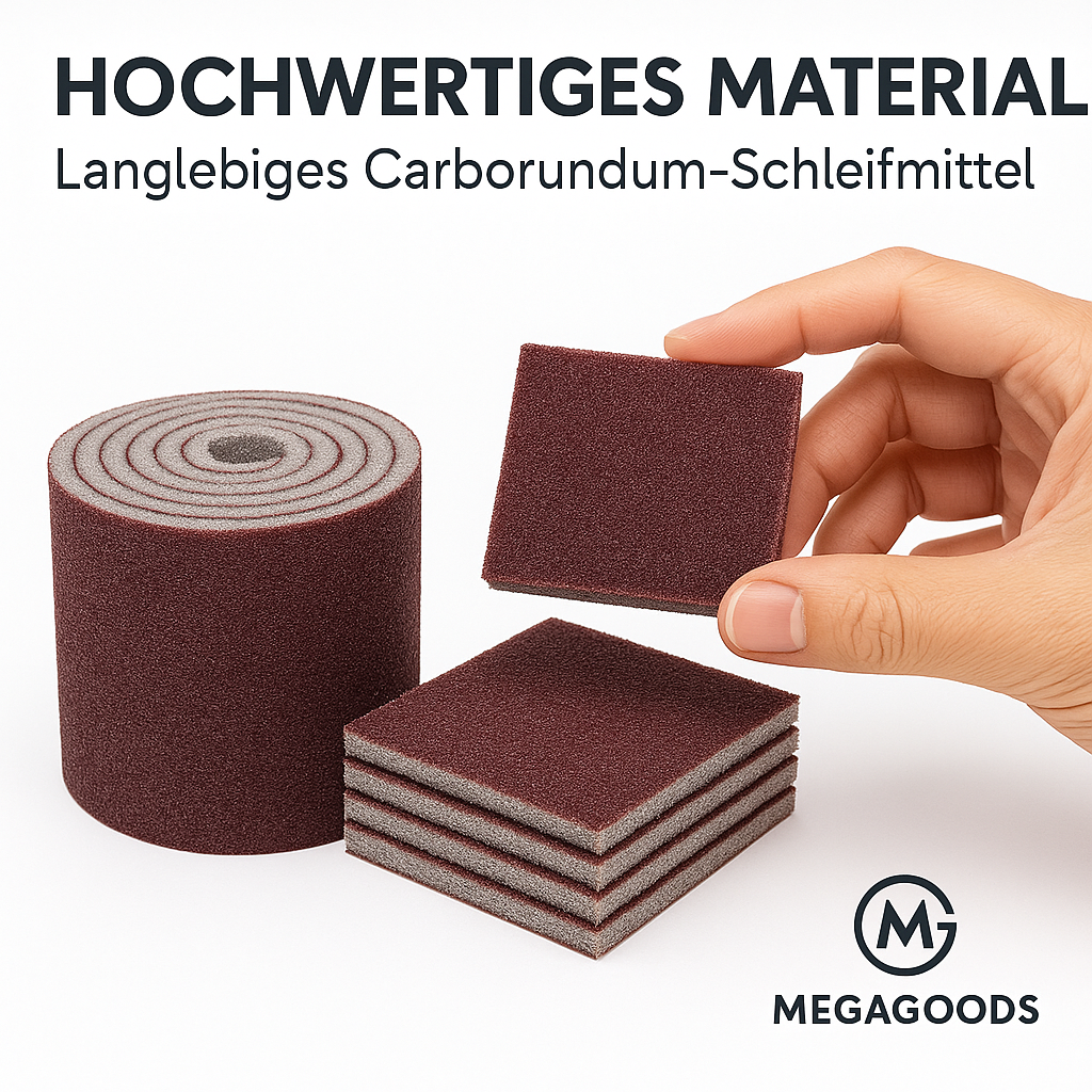 Melamin Reinigungsschwamm mit Carborundum für Küche und Haushalt DE.