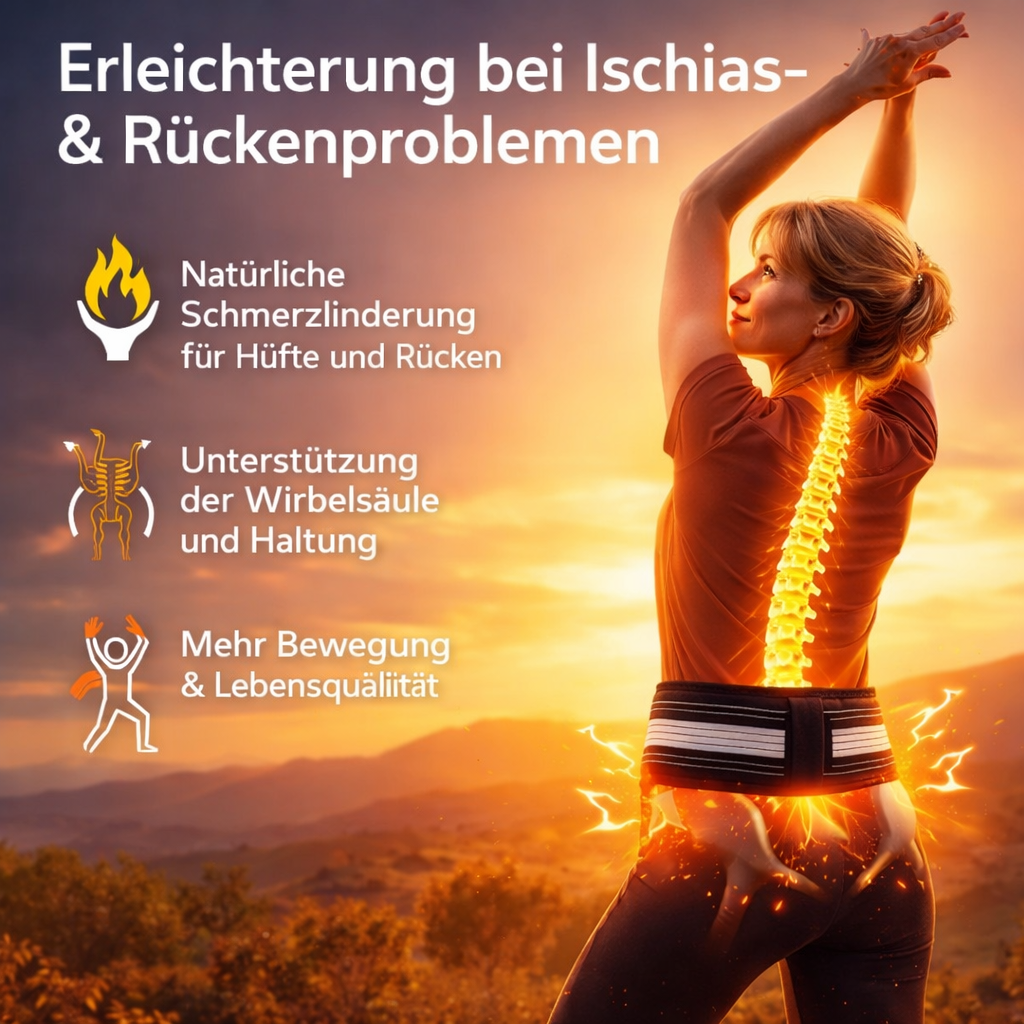 WirbelStark™ Orthogürtel Ischiasgürtel Hüftbandage -die komfortable Rückenstütze