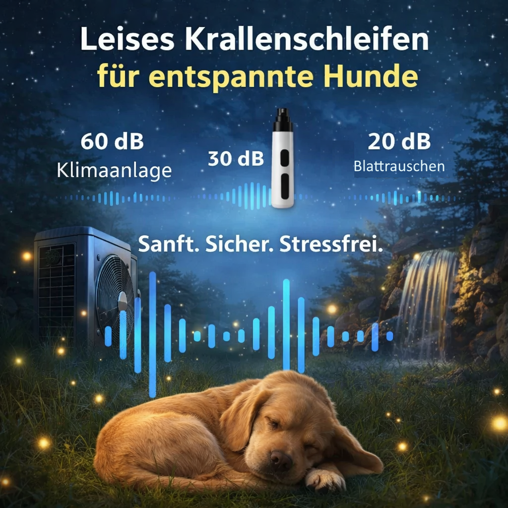 Dr. Pfoten™ KrallenSchleifer Pro - Elektrischer Nagelschleifer für Hund & Katz!
