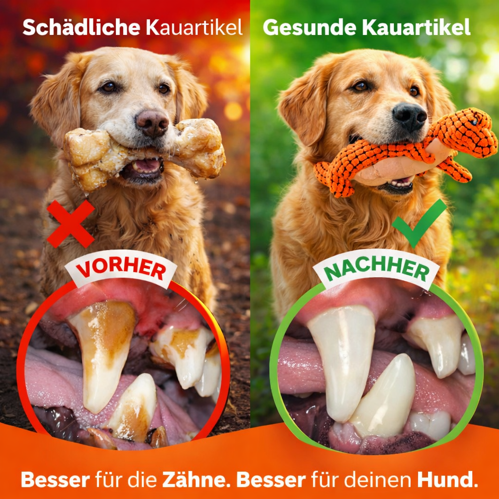 TITANEX™ Unzerstörbares Stofftier Hundespielzeug - für große & kleine Hunde!