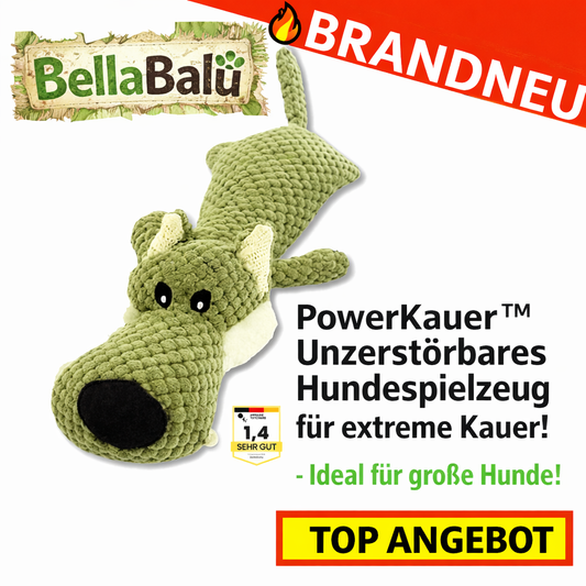 PowerKauer™ Wolf - Unzerstörbare Qualität Hundespielzeug Kauspiel starke Beißer!