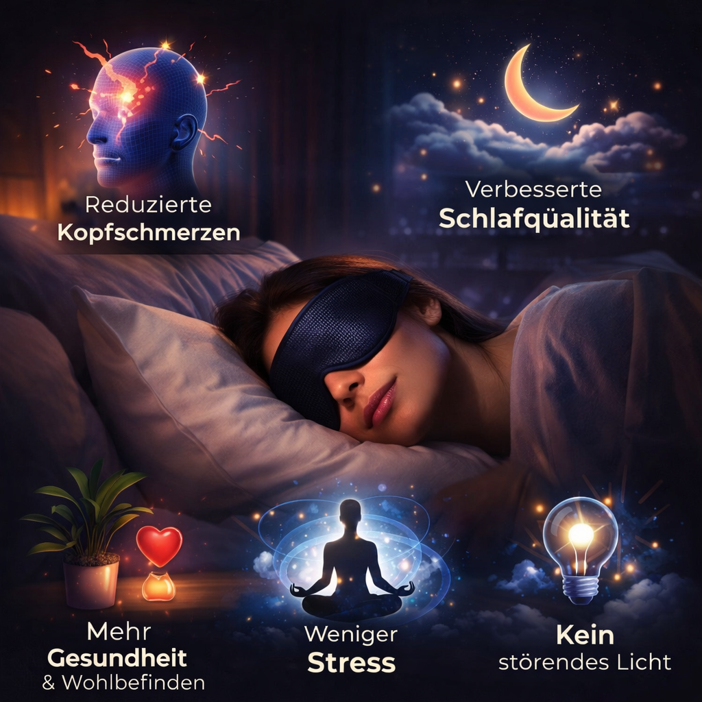 Vespire™ 3D Relax Schlafmaske | Deluxe Augenmaske | Schlafbrille | Blickdicht