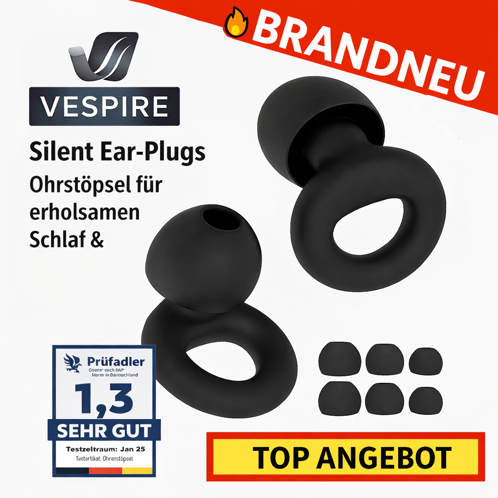 Vespire™ Silent-Ear-Plugs Ohrstöpsel Schlafen | Gehörschutz | Gehörschutzstöpsel