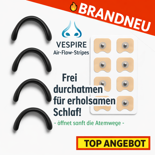 Vespire™ Air-Flow-Stripes Magnet Nasenstrips Magnetische Nasenpflaster [30erSet]