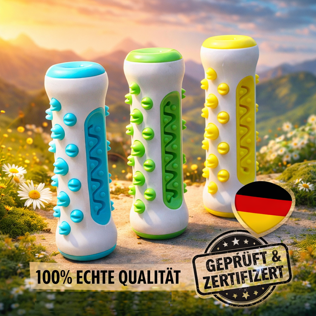 Zahnweiß™ Hunde Zahnpflege Kauspielzeug gegen Zahnstein & Mundgeruch!
