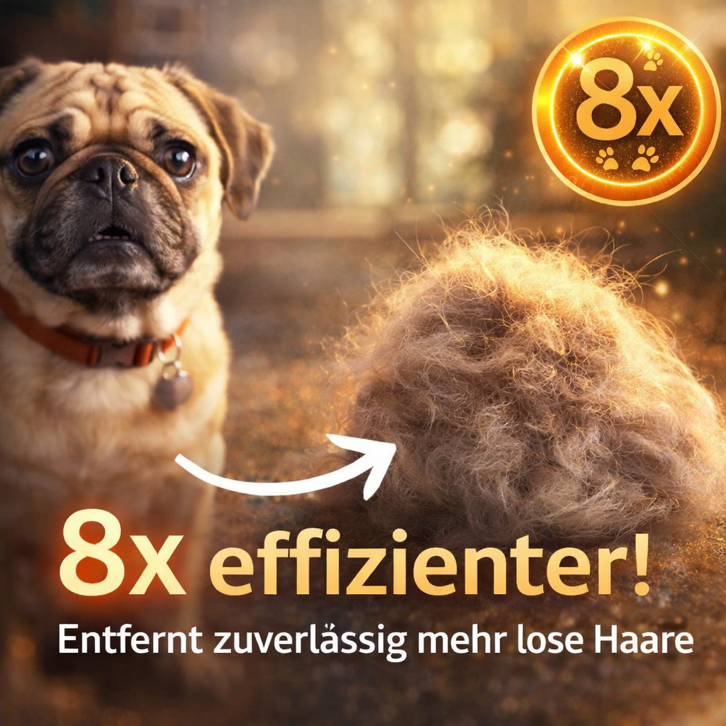 RubbyBrush™ - 3-Klingen-Bürste Fellbürste mit Gummiborsten für Hunde & Katzen!