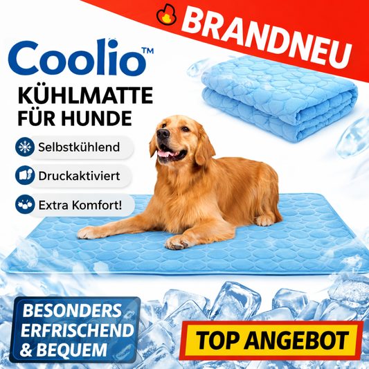 Coolio™ Kühlmatte für Hunde – Selbstkühlend, Druckaktiviert & Extra Komfort!