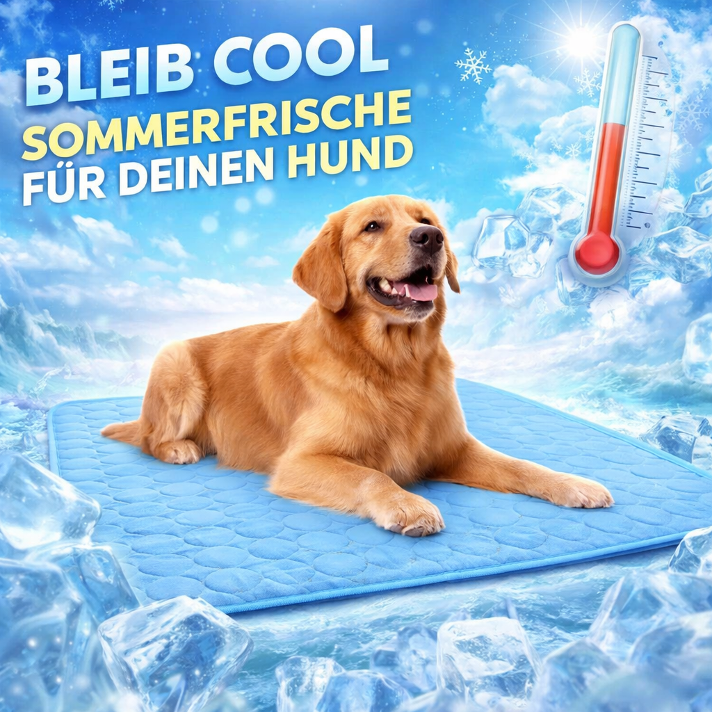 Coolio™ Kühlmatte für Hunde – Selbstkühlend, Druckaktiviert & Extra Komfort!