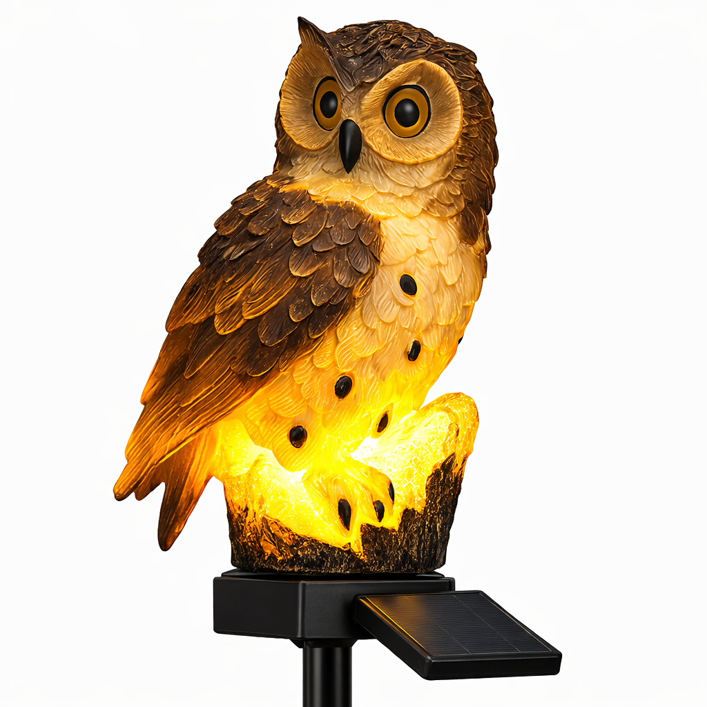 LumaOwl™ Solar LED Eule Gartenlampe Deko Außen Beleuchtung wetterfest