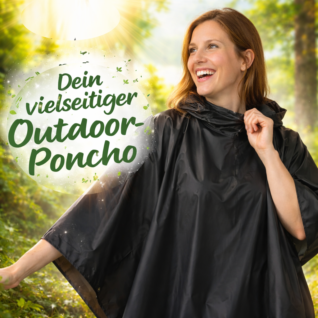 NaturWide™ 3-in-1 Regenponcho Regenmantel Regencape Regenumhang Regenschutz Cape