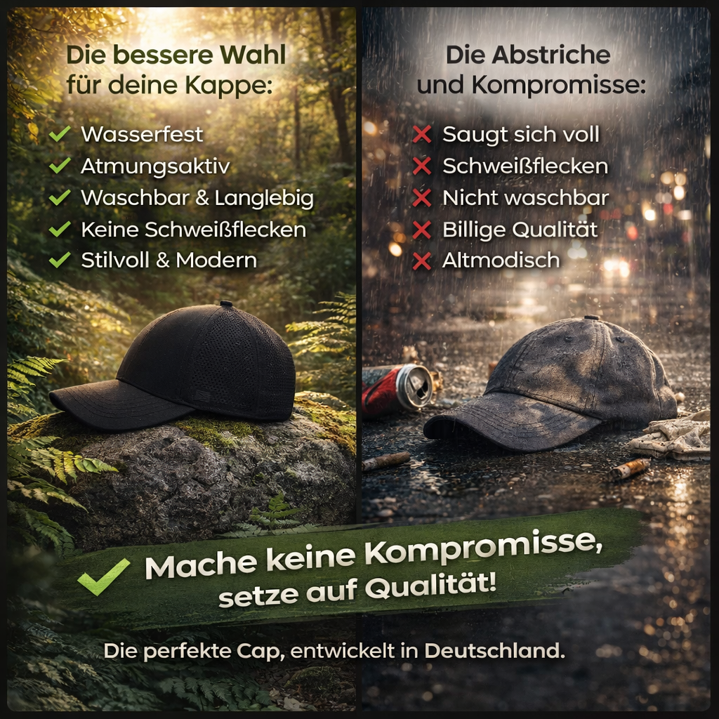 Cloud Trucker™ Premium TruckerCap atmungsaktiv Outdoor Snapback Kappe wasserfest