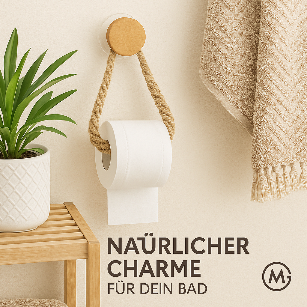 Papierrollenhalter selbstklebend Bad Küche ohne Bohren DE.