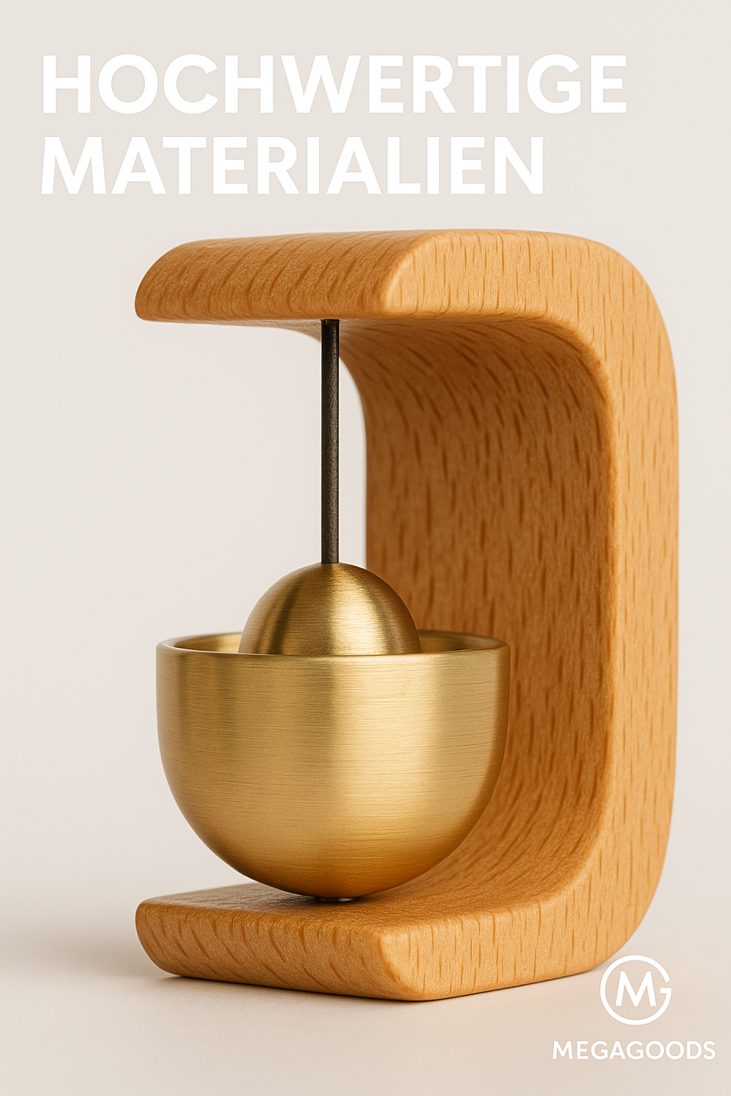 Türklingel Windspiel Türglocke Holz Kupfer Klangspiel Dopamin DE.