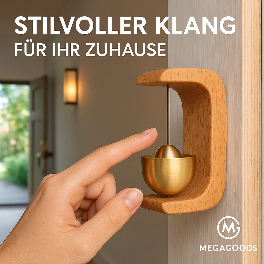 Türklingel Windspiel Türglocke Holz Kupfer Klangspiel Dopamin DE.