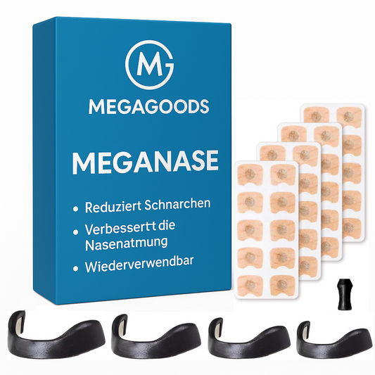 Sport Nasendilator Set gegen Schnarchen mit Magnetclips DE.