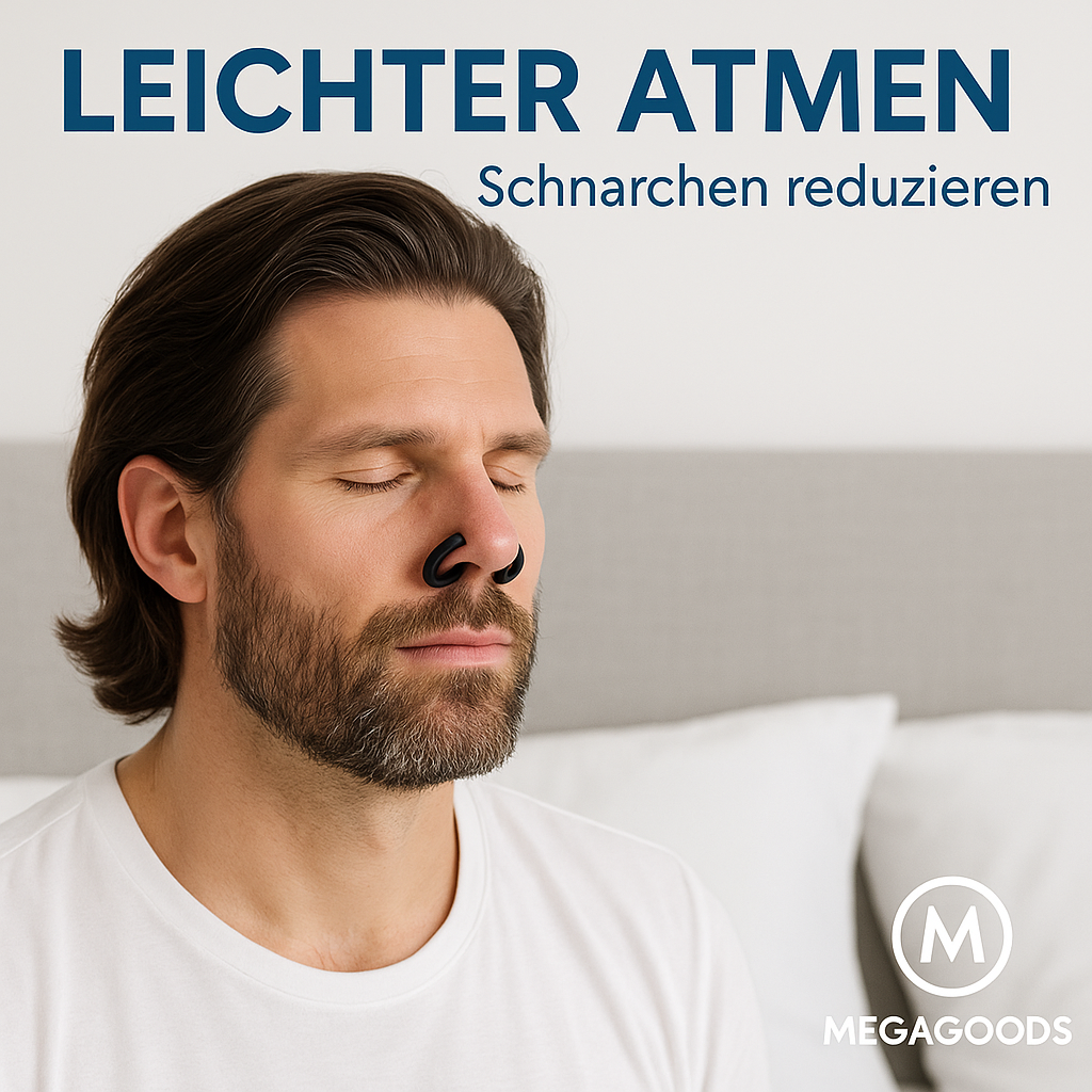 Sport Nasendilator Set gegen Schnarchen mit Magnetclips DE.