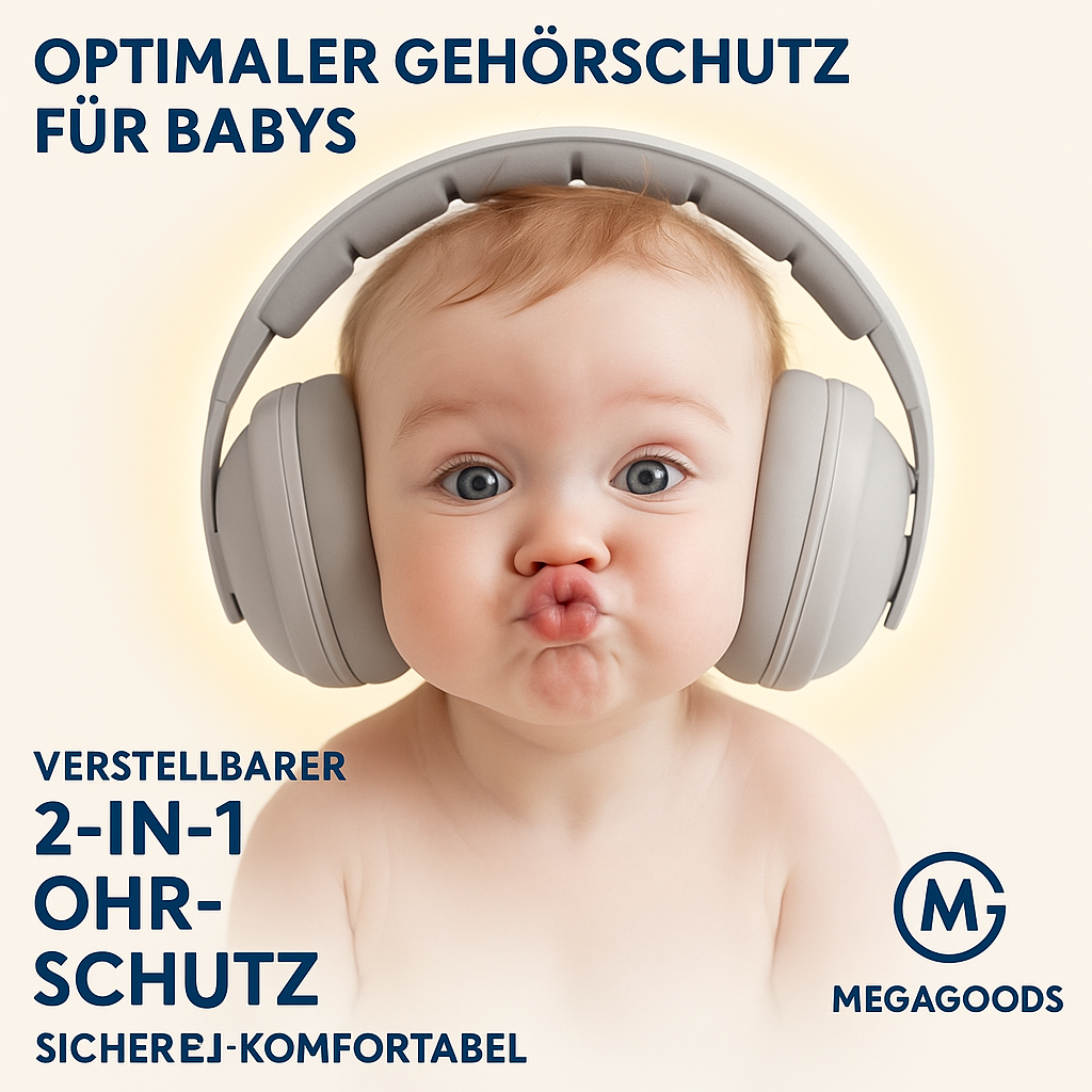 Baby Gehörschutz Ohrenschützer verstellbar Lärmschutz ab 3 Monate DE.