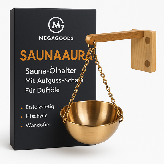 Sauna Ölhalter mit Aufguss-Schale für Aromatherapie Duftöle Sauna DE.