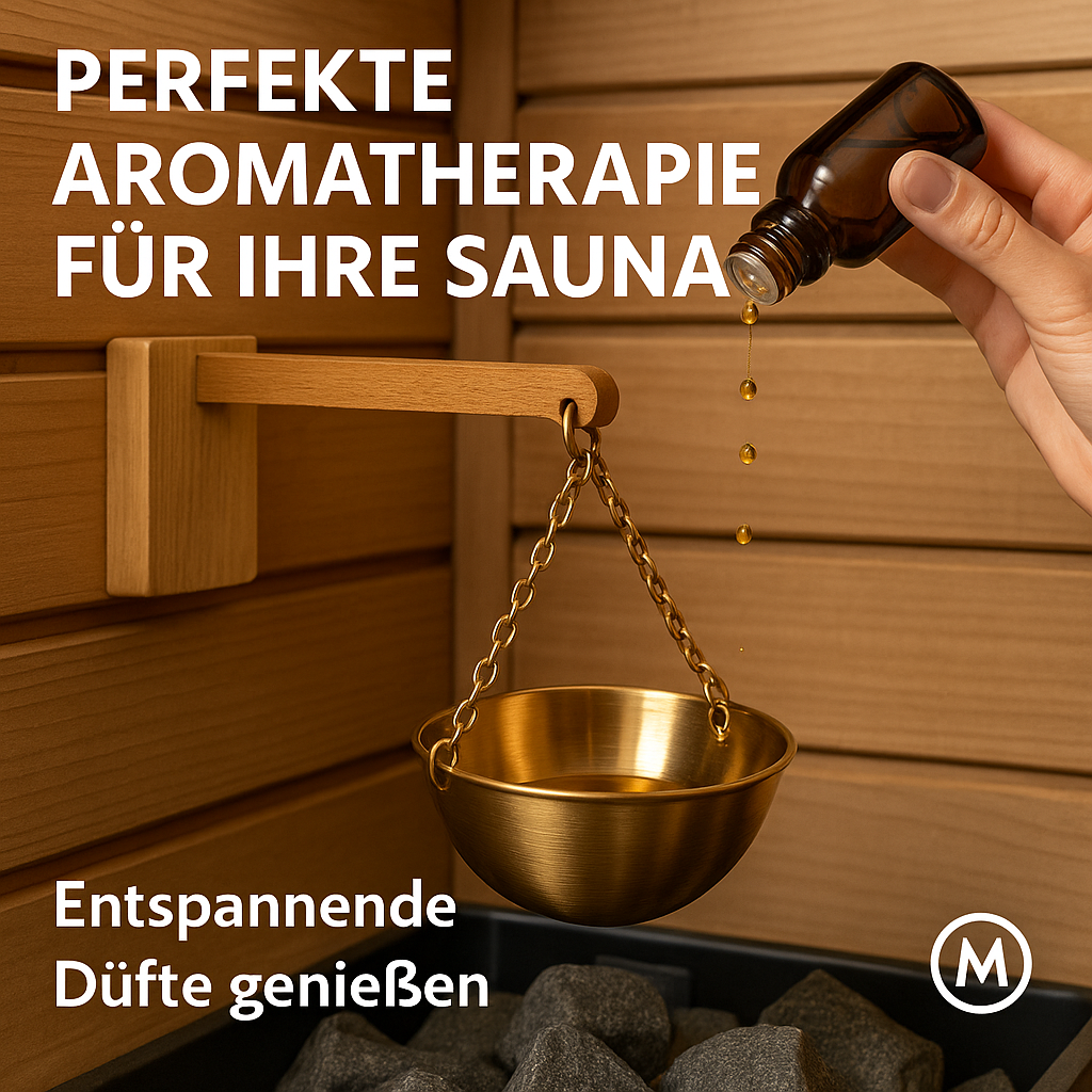 Sauna Ölhalter mit Aufguss-Schale für Aromatherapie Duftöle Sauna DE.