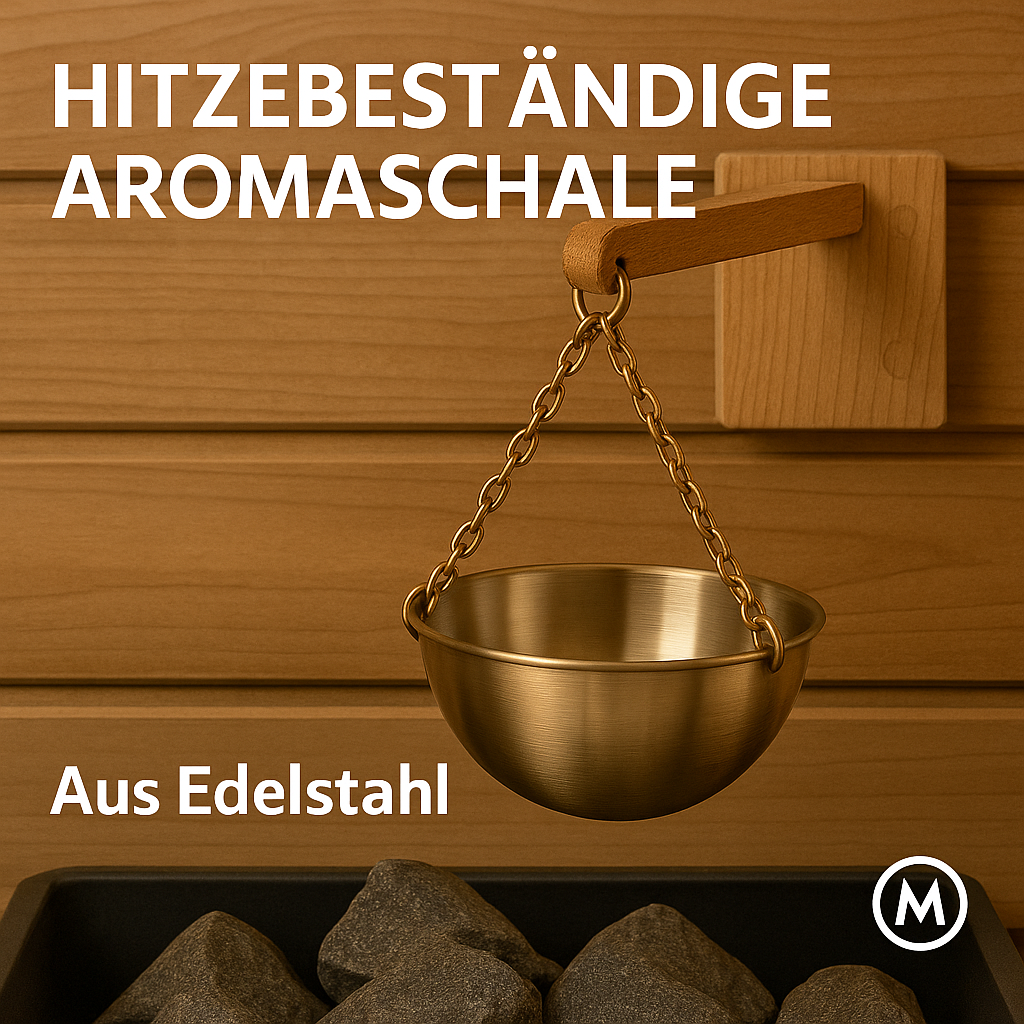 Sauna Ölhalter mit Aufguss-Schale für Aromatherapie Duftöle Sauna DE.