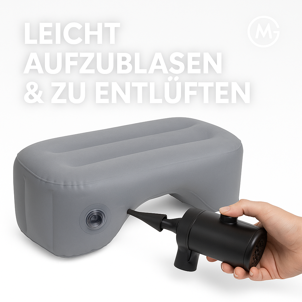 Auto-Luftmatratze Rücksitz Reisen Camping aufblasbar schwarz DE.