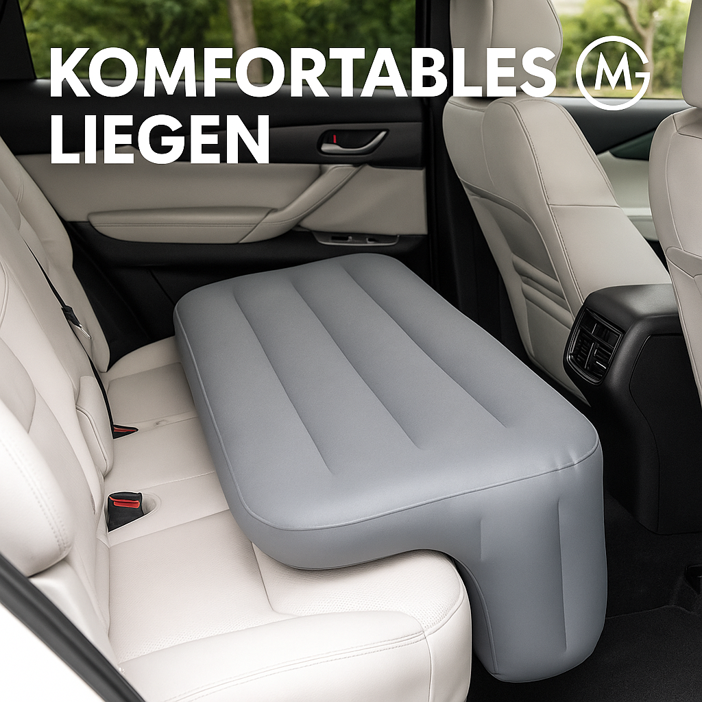 Auto-Luftmatratze Rücksitz Reisen Camping aufblasbar schwarz DE.