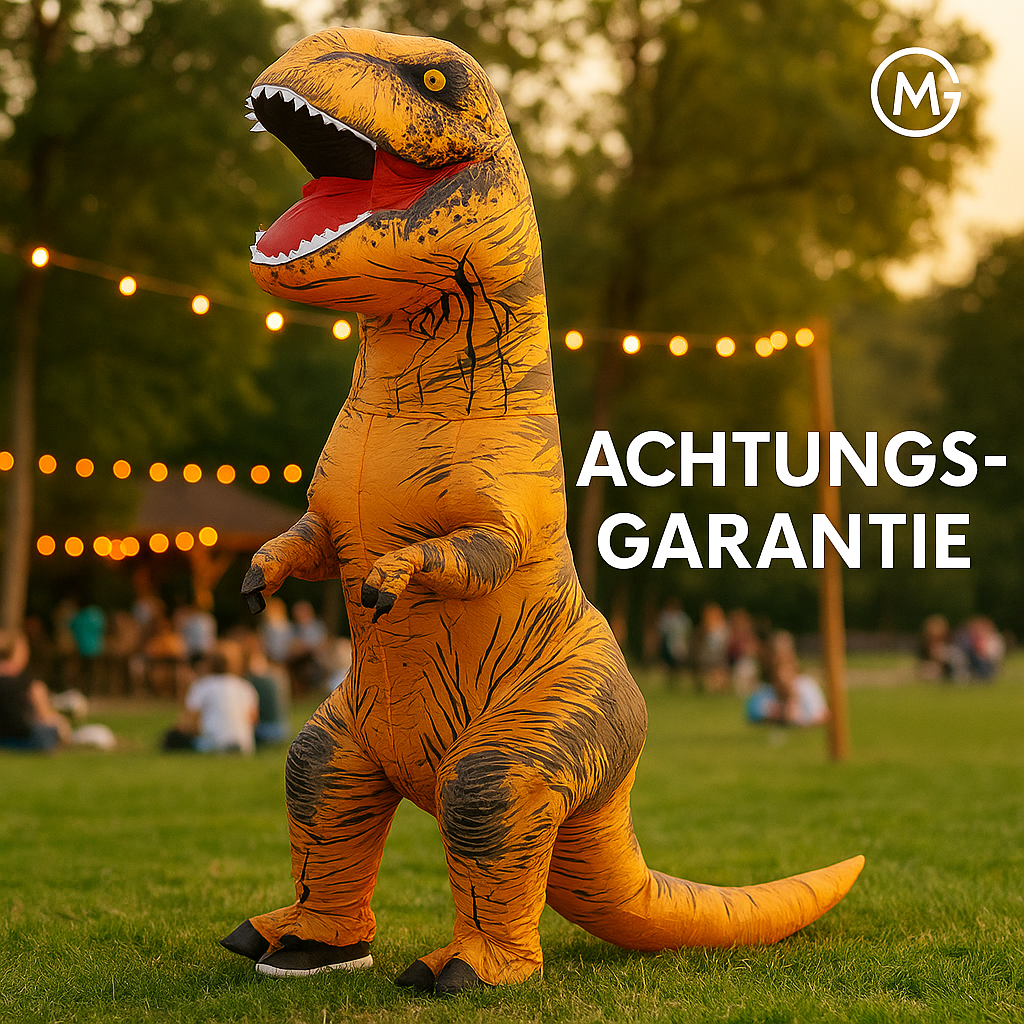 T-Rex Dinosaurier Kostüm aufblasbar für Erwachsene Halloween DE.