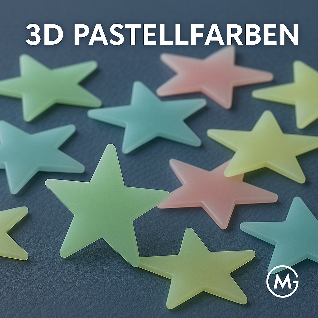 100-tlg Leuchtsterne Wandsticker 3D fluoreszierend für Schlafzimmer DE.