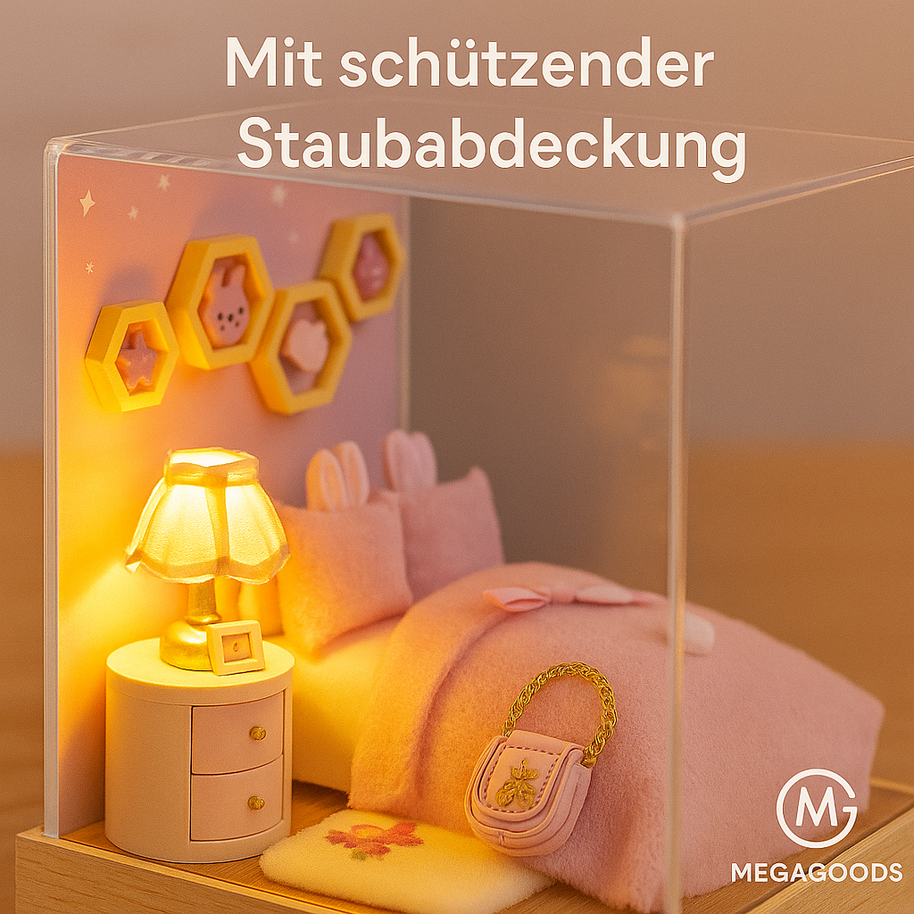 DIY Puppenhaus Bausatz 3D Holzmodell Deko Geschenk für Erwachsene DE.