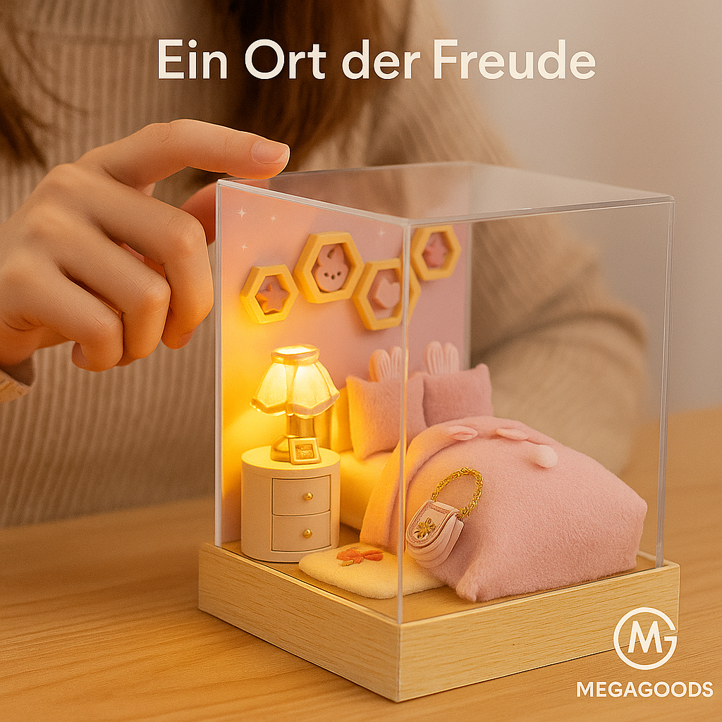 DIY Puppenhaus Bausatz 3D Holzmodell Deko Geschenk für Erwachsene DE.