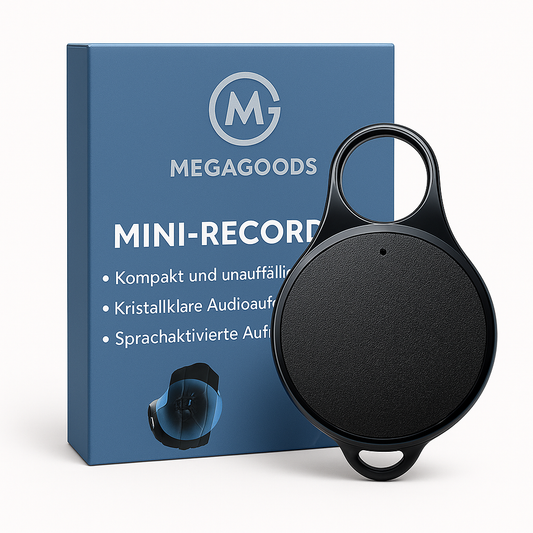 Schlüsselanhänger Diktiergerät MP3 Sprachrekorder für Meetings DE.