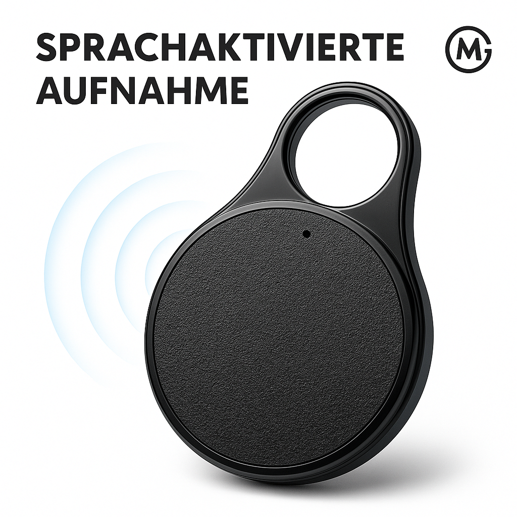 Schlüsselanhänger Diktiergerät MP3 Sprachrekorder für Meetings DE.