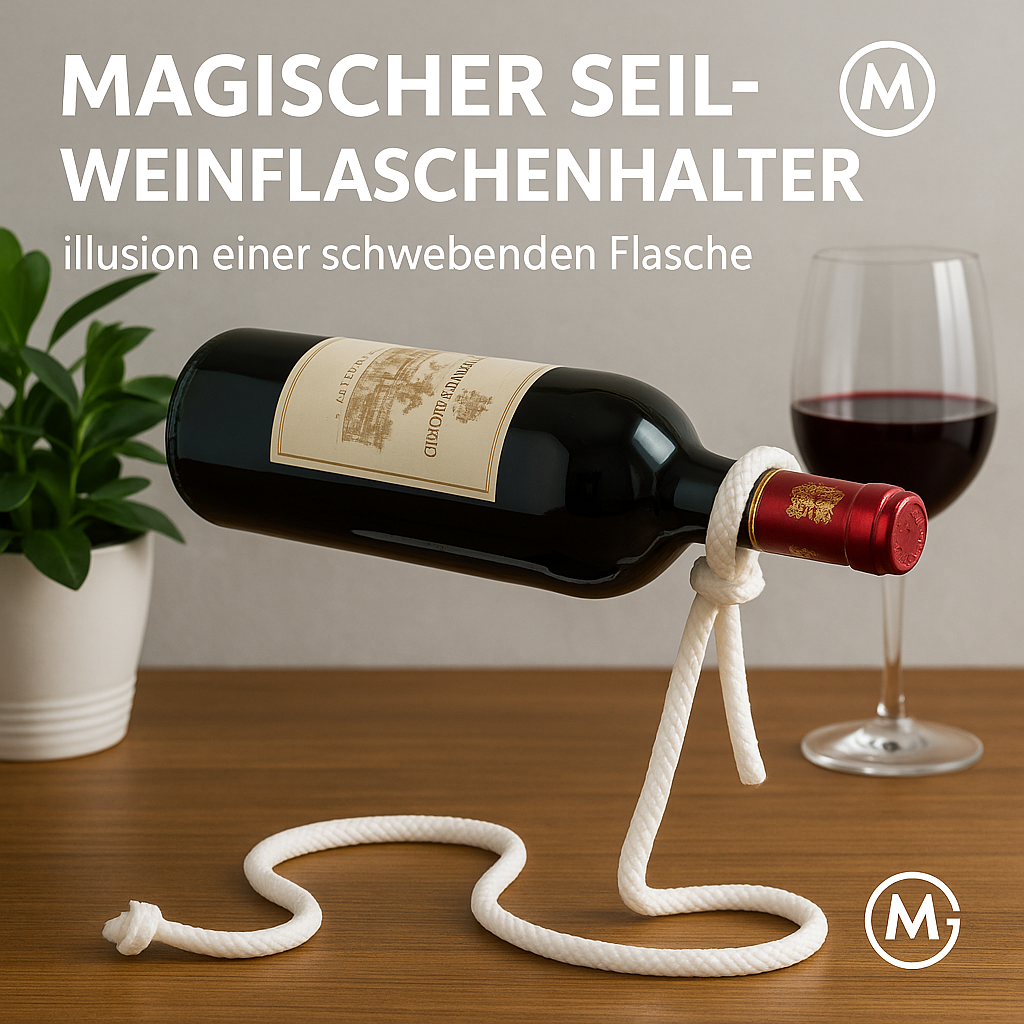 Weinregal Deko Seilflaschenhalter für Tisch Bar Küche DE.