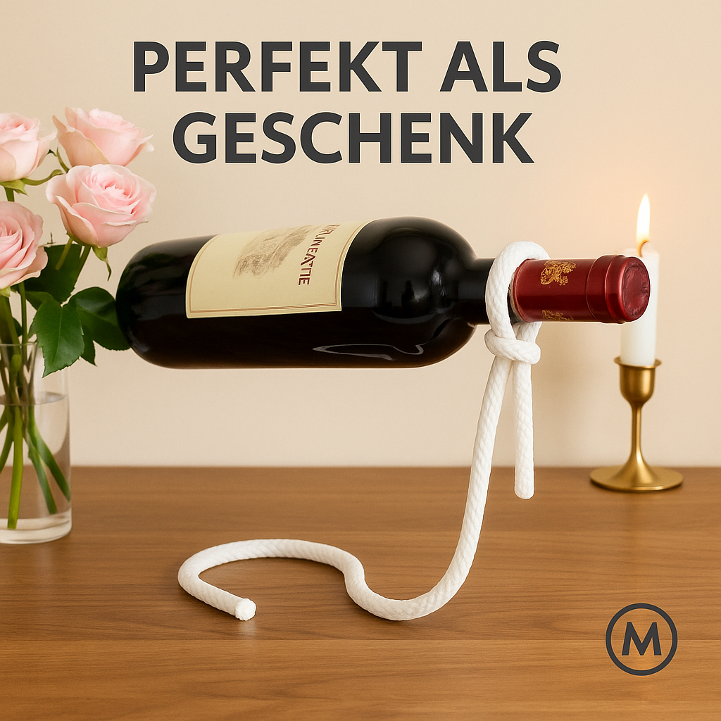 Weinregal Deko Seilflaschenhalter für Tisch Bar Küche DE.