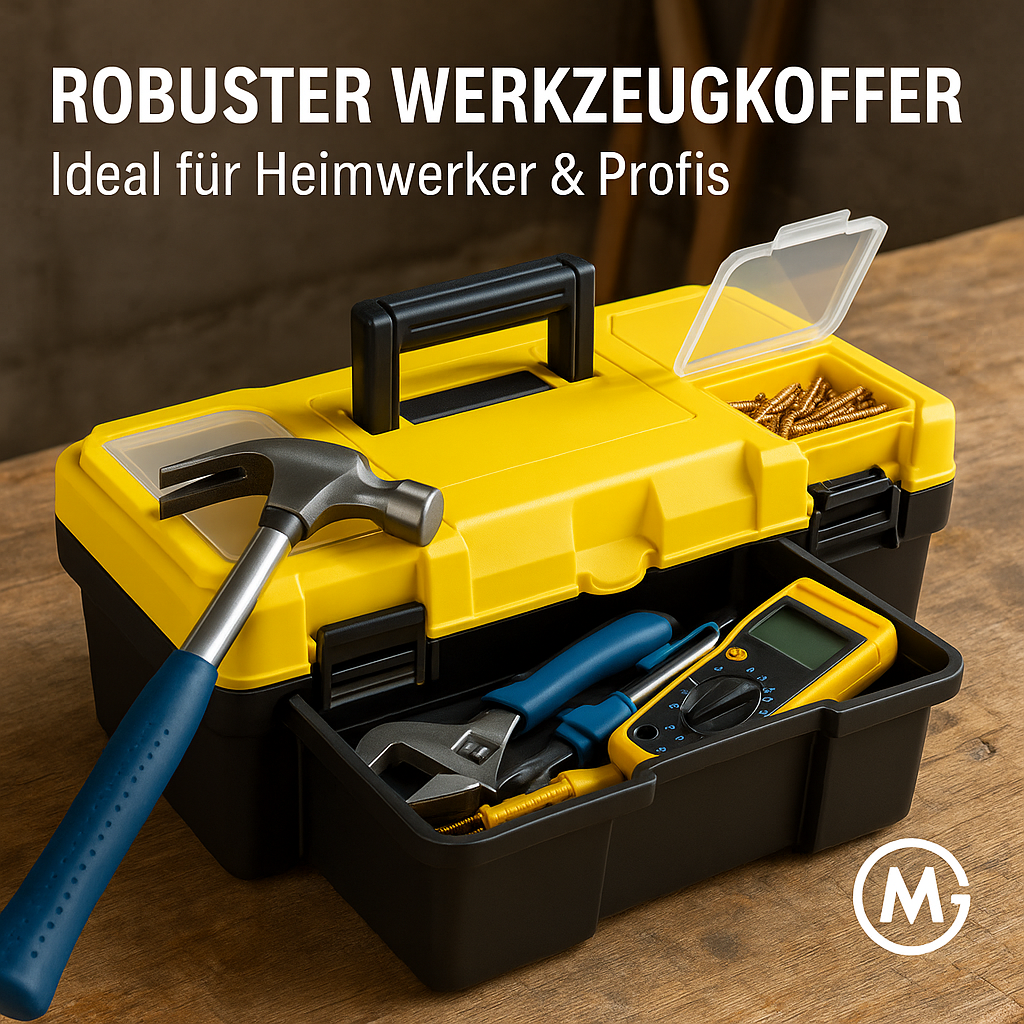Werkzeugkoffer ABS Kunststoff robust tragbar mit Griff DE.