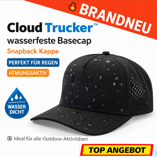 Cloud Trucker™ Premium TruckerCap atmungsaktiv Outdoor Snapback Kappe wasserfest