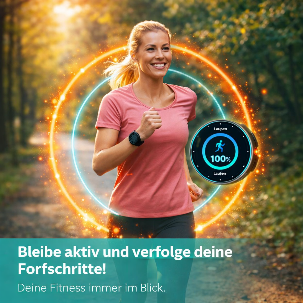 VitalPulse™ Watch Smartwatch Fitnessuhr mit Puls Blutdruck Schlaftracker