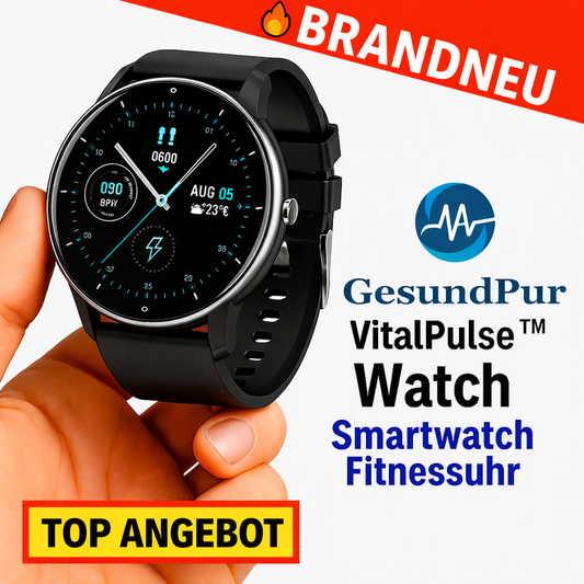 VitalPulse™ Watch Smartwatch Fitnessuhr mit Puls Blutdruck Schlaftracker