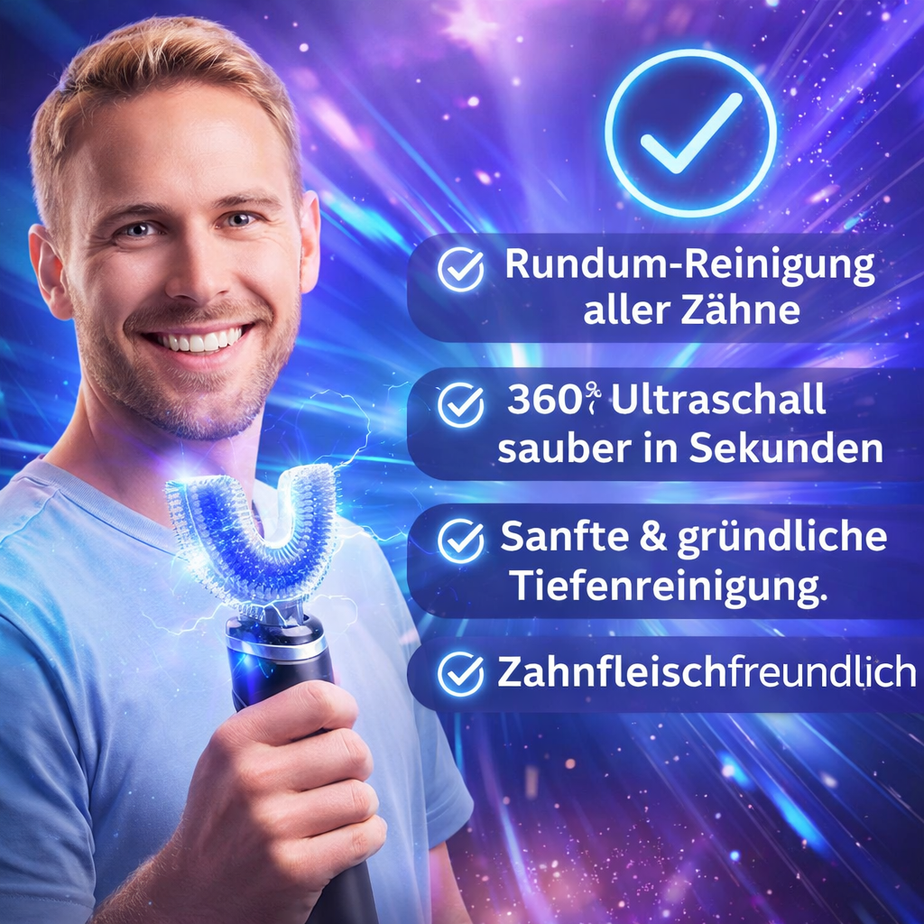 UltraClean™ U360 Schallzahnbürste elektrische Zahnbürste Smart Timer 4 Modi