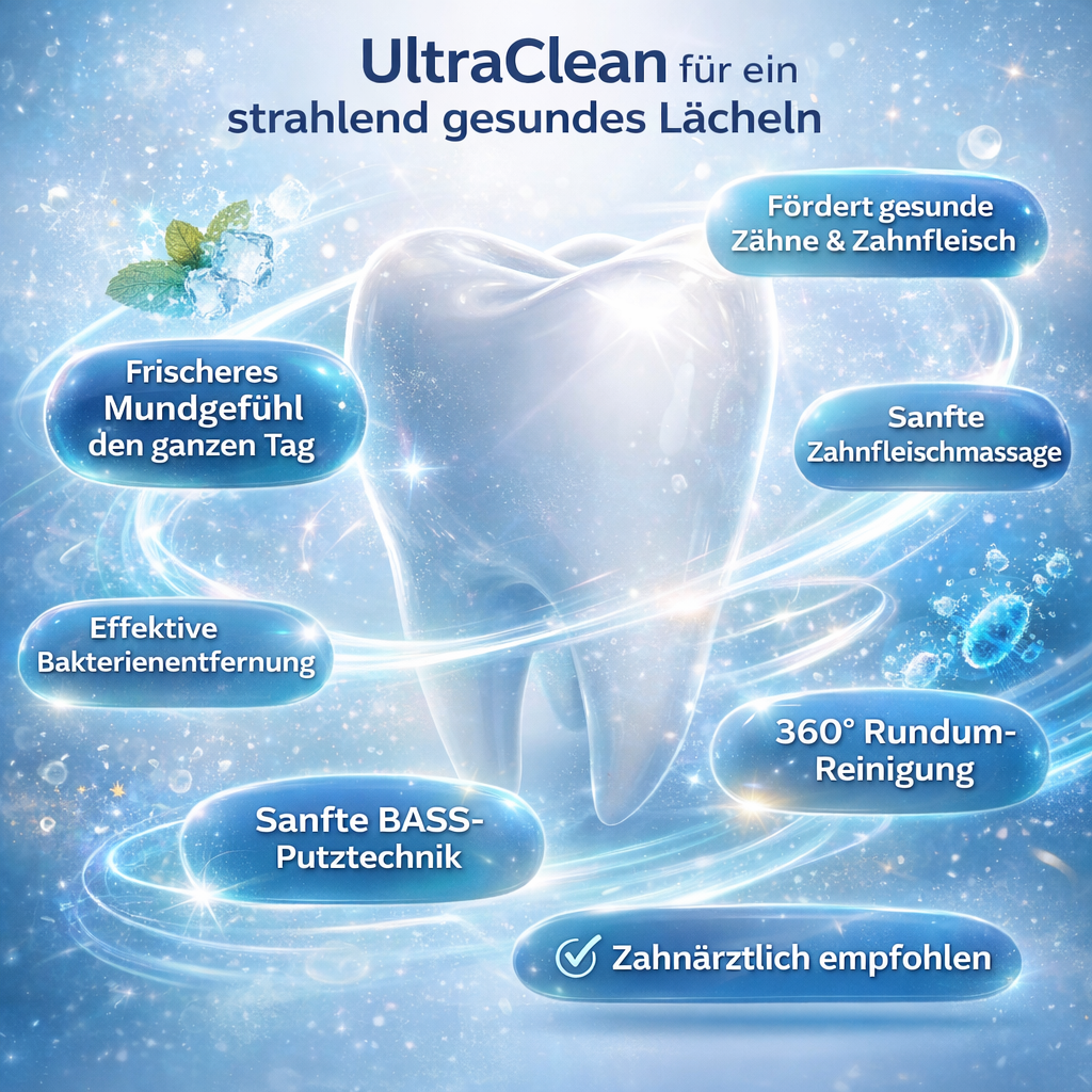 UltraClean™ U360 Schallzahnbürste elektrische Zahnbürste Smart Timer 4 Modi