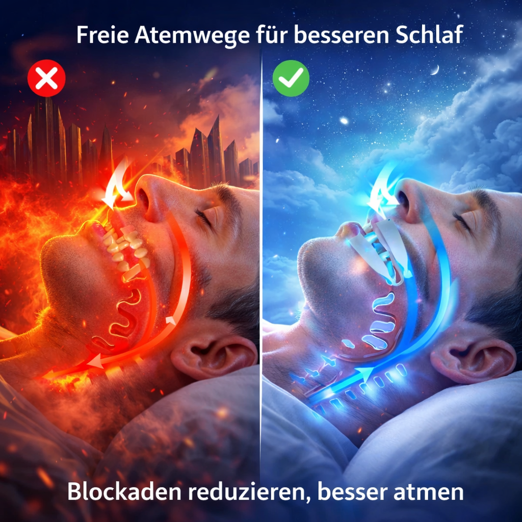 SilentNight™ - Schnarch- & Protrusionsschiene Schlafhilfe Anti Schnarchschiene