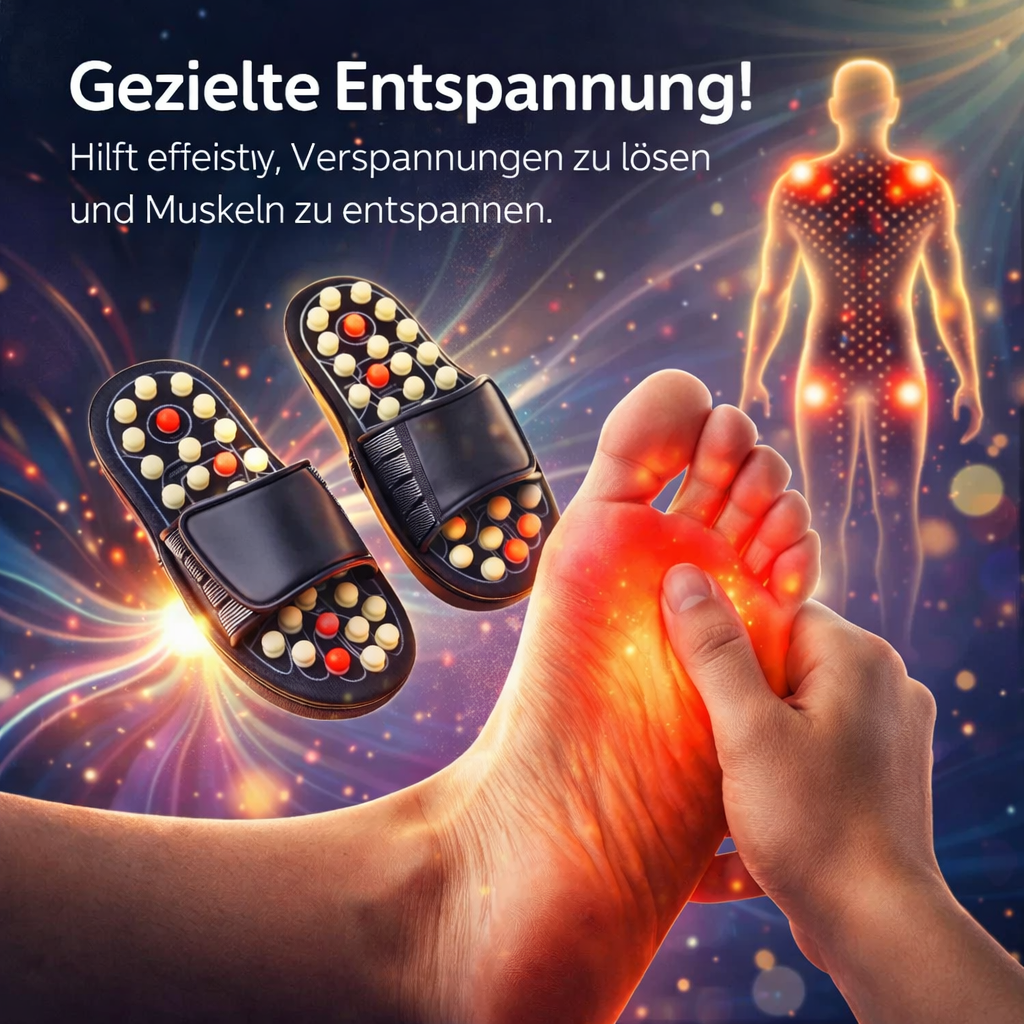 VitalStep™ Akupressur Massage Sandalen Reflexzonen Fußmassage Hausschuhe
