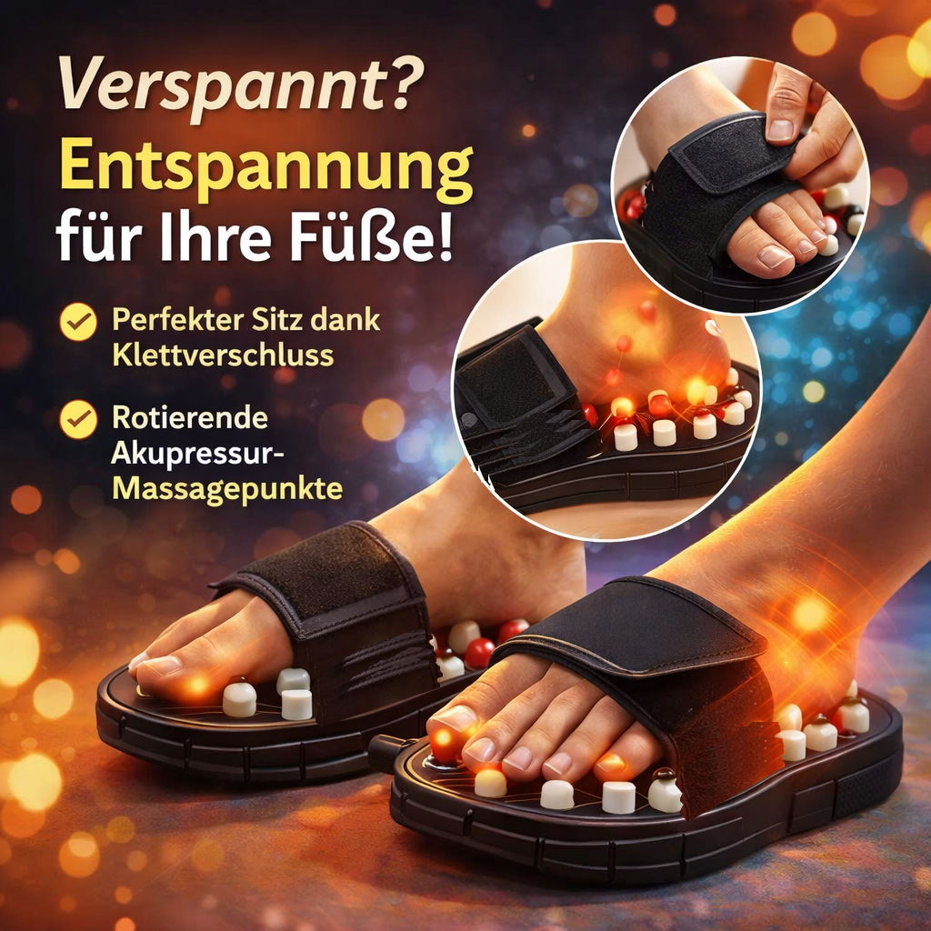 VitalStep™ Akupressur Massage Sandalen Reflexzonen Fußmassage Hausschuhe