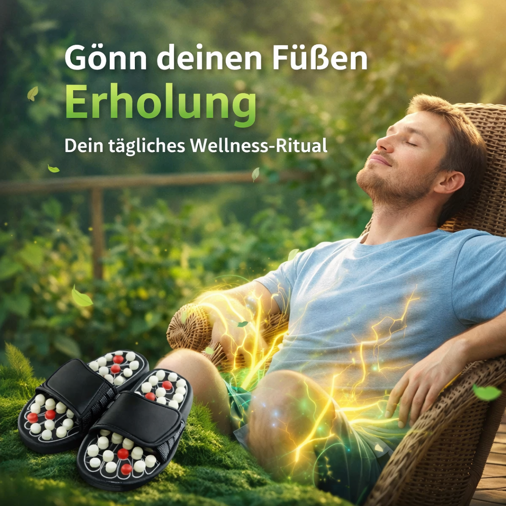 VitalStep™ Akupressur Massage Sandalen Reflexzonen Fußmassage Hausschuhe