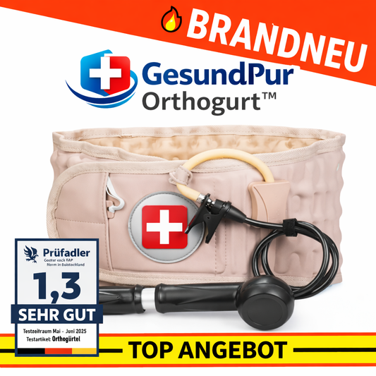 Orthogurt™ Orthopädischer Lendengurt Rückengurt Stützgurt mit Luftkissen & Pumpe