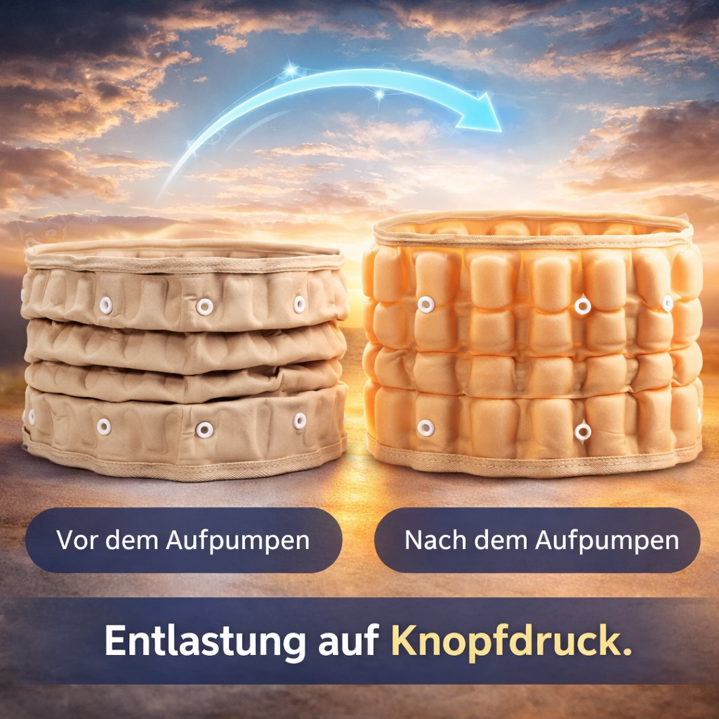 Orthogurt™ Orthopädischer Lendengurt Rückengurt Stützgurt mit Luftkissen & Pumpe